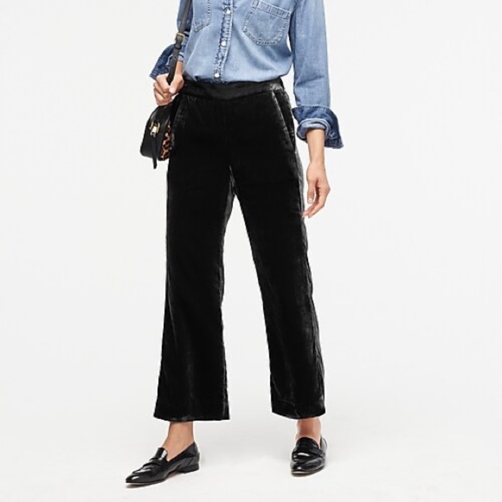 J Crew- Pull-on Peyton pant in velvet